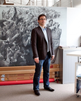 Editor-in-chief of L'EQUIPE - Fabrice Jouhaud - Boulogne-Billancourt 2012. © Photo by François Cavelier, for Monocle.