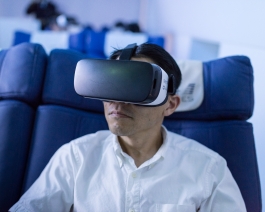First Airlines. Ikebukuro Tokyo. VR Virtual Reality flight - World's first virtual aviation facility. Photo François Cavelier