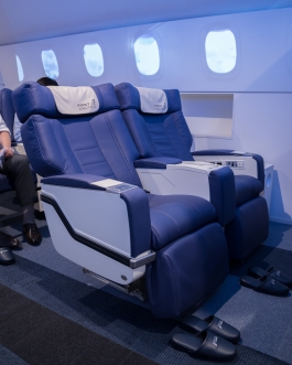 First Airlines. Ikebukuro Tokyo. VR Virtual Reality flight - World's first virtual aviation facility. Photo François Cavelier